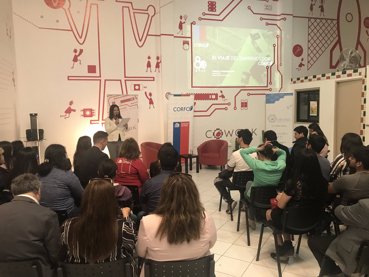 🔵¡Ahora!🔵 #EquipoGedes en lanzamiento “El viaje del emprendedor” programa de <a href="/CorfoAtacama/">Corfo Atacama</a> q va en apoyo a l@s emprendedores regionales en <a href="/coworkatacama/">Cowork Atacama PUCV</a>