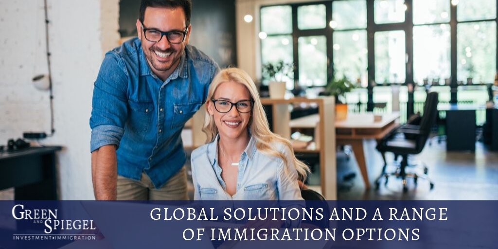 GreenSpiegelUS's tweet image. Offering #GlobalSolutions, our clientele may select from a range of #ImmigrationOptions matched by no others in the industry. Let #GreenSpiegelUS help support your investment. #InvestmentImmigration bit.ly/2n5DKdz