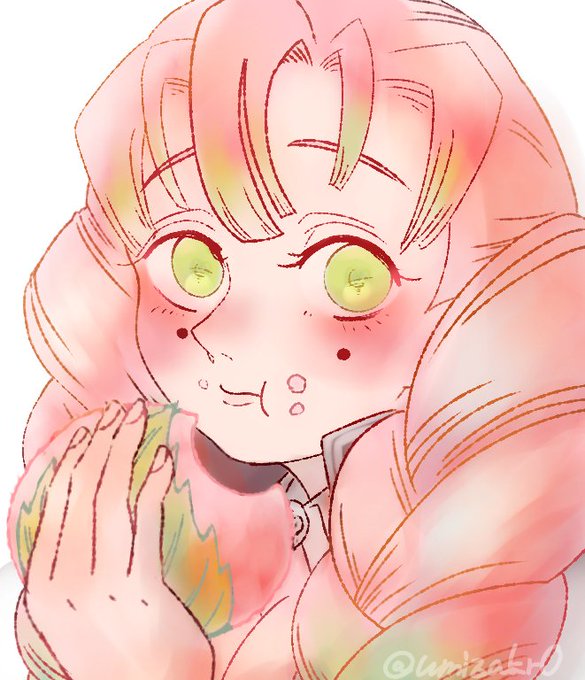 琥魄糖◆二次創作お休み中さんがTwitterに投稿した甘露寺蜜璃(鬼滅の刃)のイラスト。