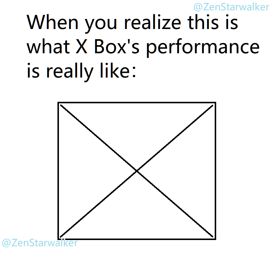 ZenStarwalker's tweet photo. i'm at it again lol.
#meme #xboxmeme #ps4meme #pcmeme #funny @FreeMemesKids @JokesMemesFacts @memetiddies @XboxMemesBR @PlayStation @Xbox @pcgamer @funnyordie @JokesMemesFacts @WholesomeMeme @supplierofmemes @DogeTheWow @funnymemesomfg #ZenStarwalker https://t.co/BJArmc85SH
