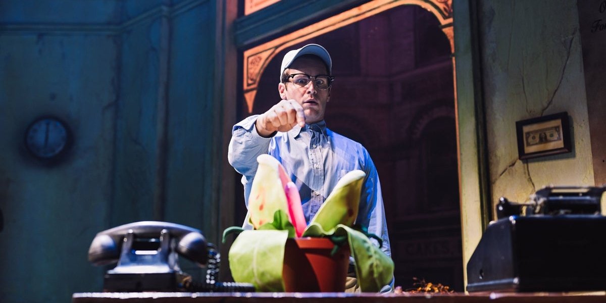 Have you seen the brand new production photos of the hugely hyped Off-Broadway revival of Little Shop of Horrors (<a href="/littleshopnyc/">Little Shop of Horrors</a>) yet? #JonathanGroff <a href="/ChristianBorle/">Christian Borle</a> <a href="/TammyJBlanchard/">Tammy Blanchard</a> 🌷 bit.ly/31nRj6i