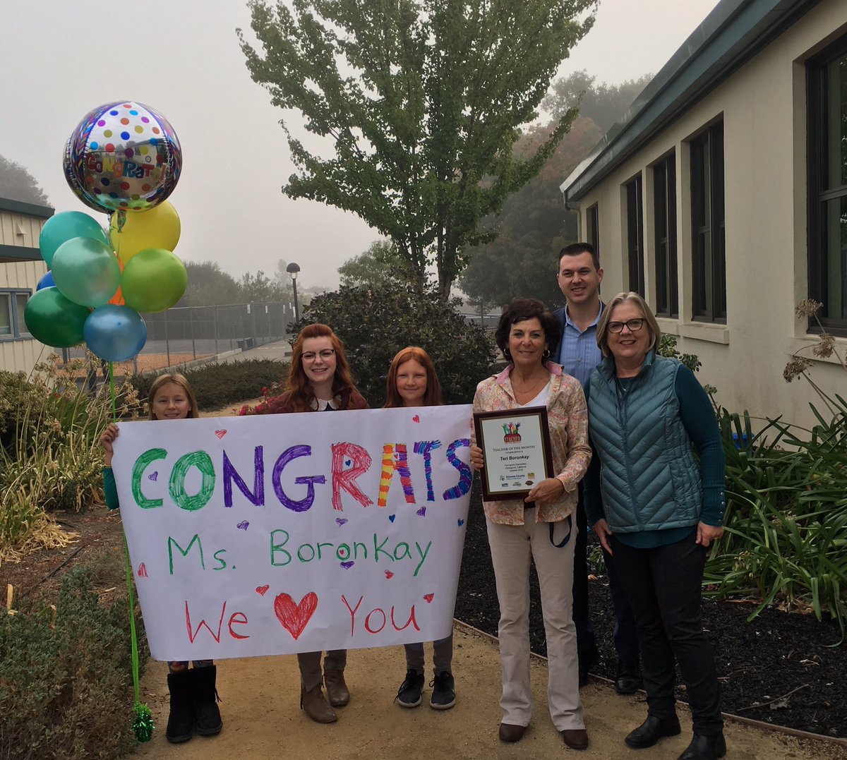 GaryWCallahan's tweet photo. Congrats to Ms. Boronkay @pennpanthers - Sonoma County Teacher of the Month!!!    @Petk12schools https://t.co/gGitTGWSNu