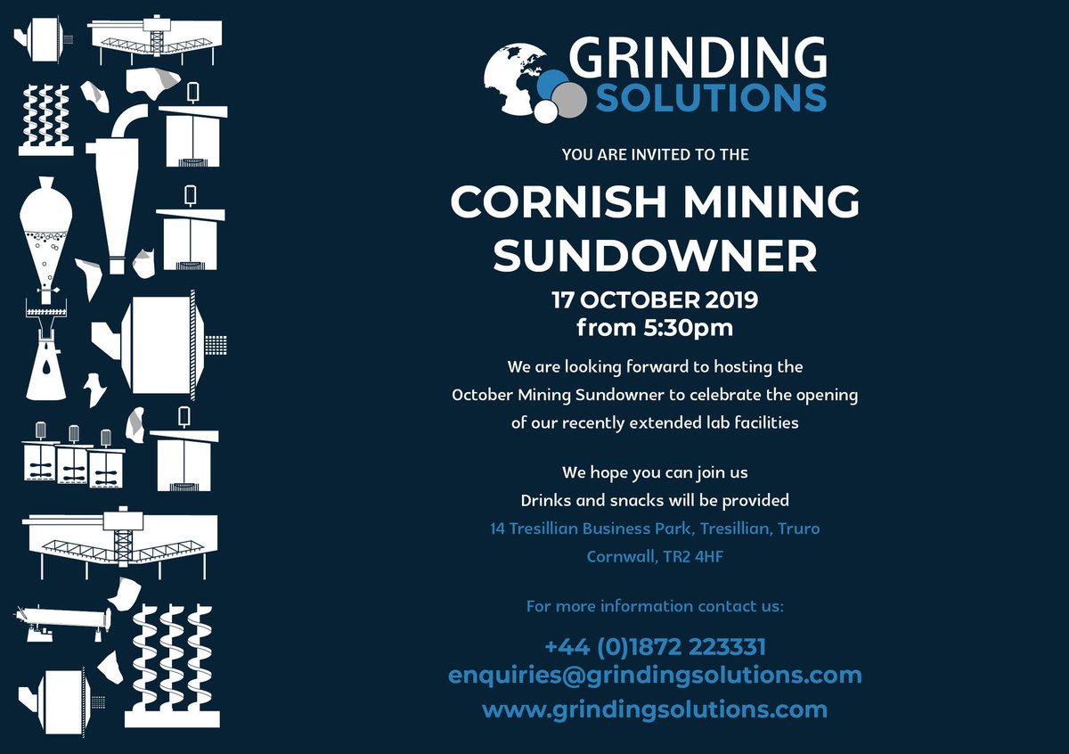 GSLltd's tweet photo. Just a reminder that we will be hosting the #CornishMiningSundowner tomorrow evening, 17 October, from 5:30pm in our new laboratory at Tresillian Business Park. Hope to see you then! https://t.co/LQOwhqVoiu