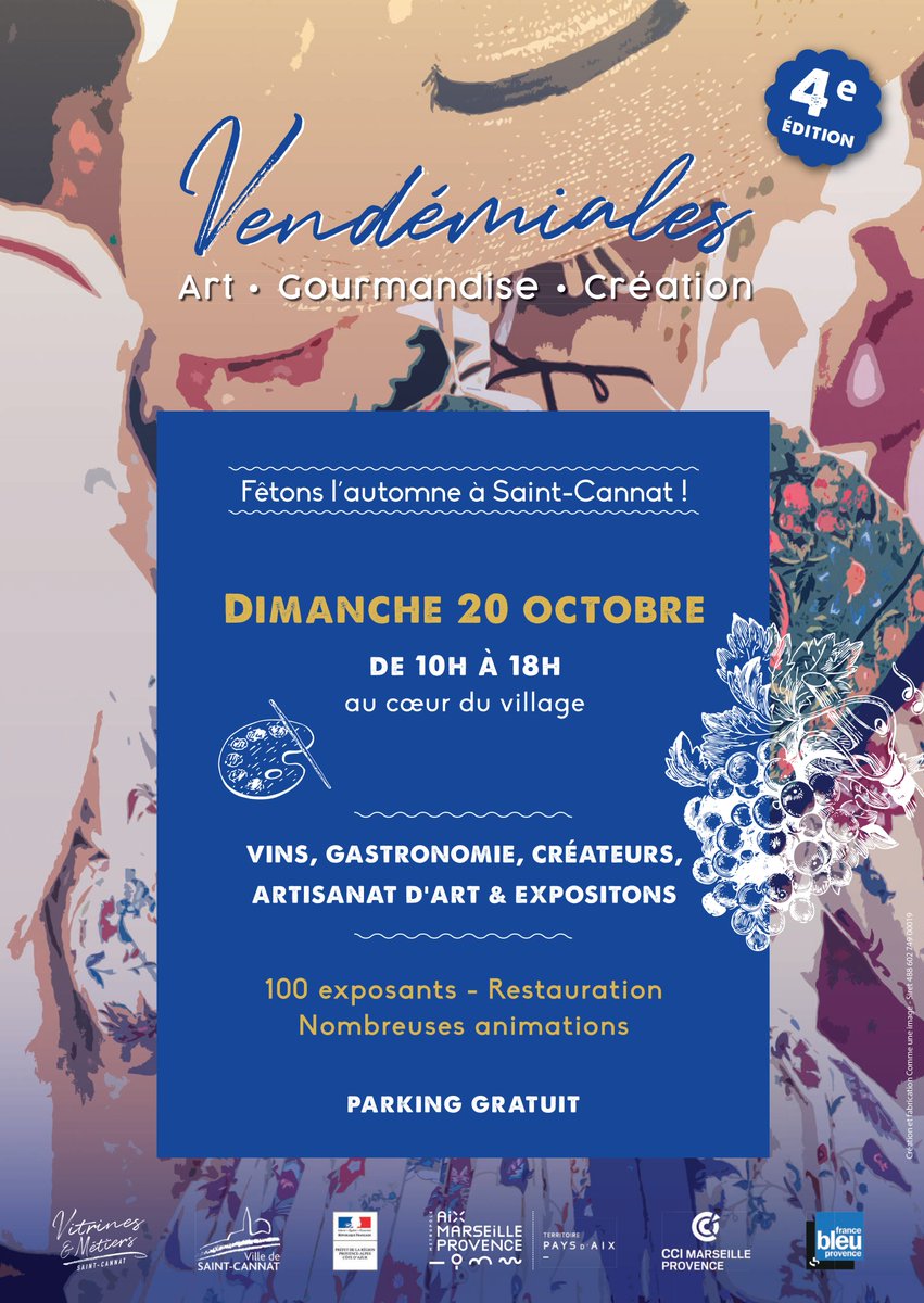 cui_13's tweet photo. Fans de nos artisans d'art et de notre beau pays d'Aix
���🥁🎠🎨Toutes et tous aux Vendémiales à Saint-Cannat, rendez-vous dimanche 20 octobre pour fêter l'automne, l'artisanat local, les arts et la gastronomie
👉programme ici https://t.co/7qAXjMNDna #saintcannat #feteautomne https://t.co/SSbTfevb2B
