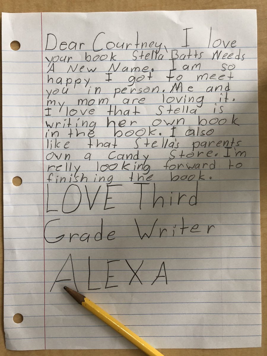 JennyGieras's tweet photo. @courtneywrites @BiancaTuretsky Some of your young fans wanted to share their thoughts with you after meeting you at @Ccbf2019 recently! Thanks for inspiring them!! #WeAreChappaqua https://t.co/NiACjaH47p