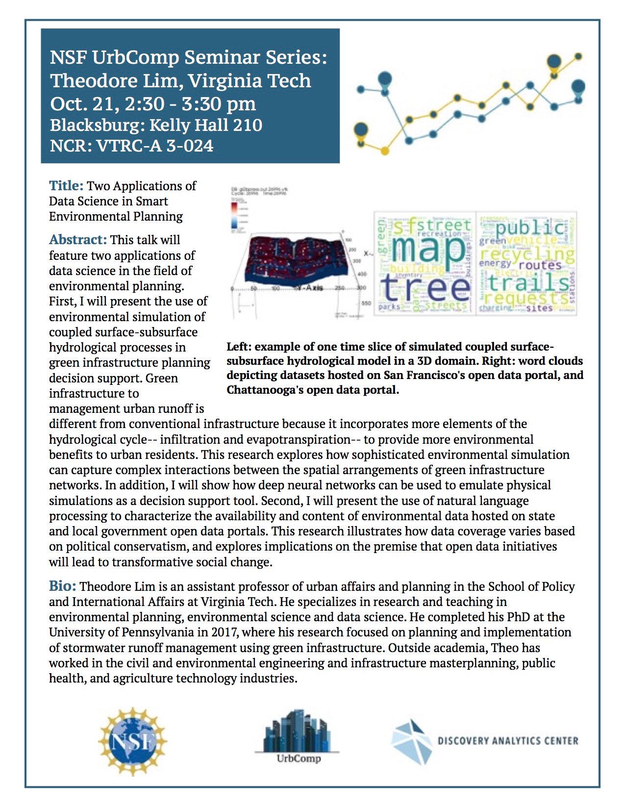 Urban Computing VT on Twitter UP Monday, Oct 21 at 230 p.m