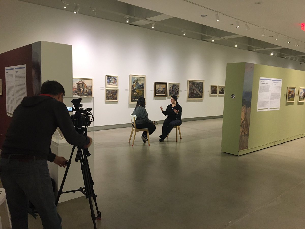visitpama's tweet photo. Thanks to #FairchildTV for coming in today to do a feature on the new exhibition #GeorgePaginton, Painting a Nation. https://t.co/y26wBaZNtl