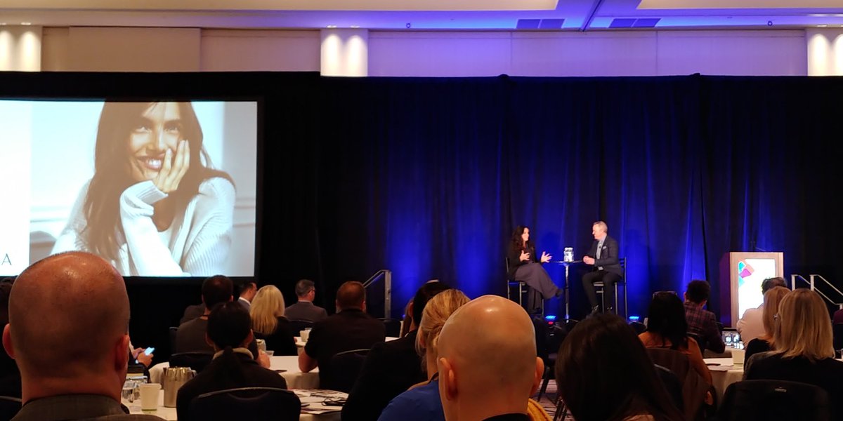_JustinJT's tweet photo. Sally Parrott from @ARITZIA taking the floor and sharing her journey. "Your stores are your front lines - try to learn from the people working there." #RetailWest19 @RetailCouncil https://t.co/9Cu7UhsBiy