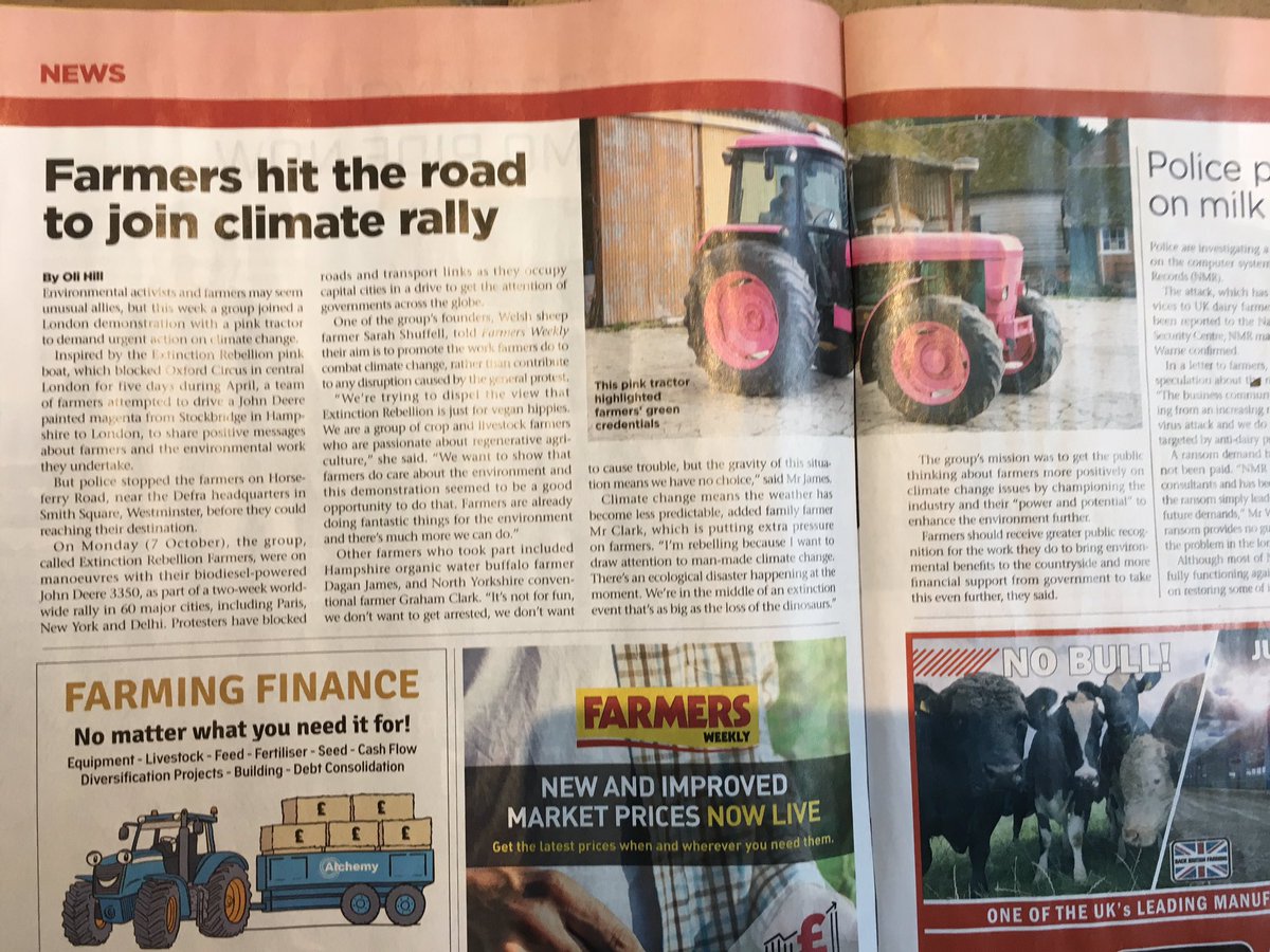 Farming’s leading publication, Farmers Weekly, shares XR Farmers message with their readers #regenerativeagriculture <a href="/XRebellionUK/">Extinction Rebellion UK 🌍</a> <a href="/XRLondon/">Extinction Rebellion London 🌍</a> <a href="/XRBristol/">Extinction Rebellion Bristol</a> <a href="/XRCardiff/">@XRCardiff</a>