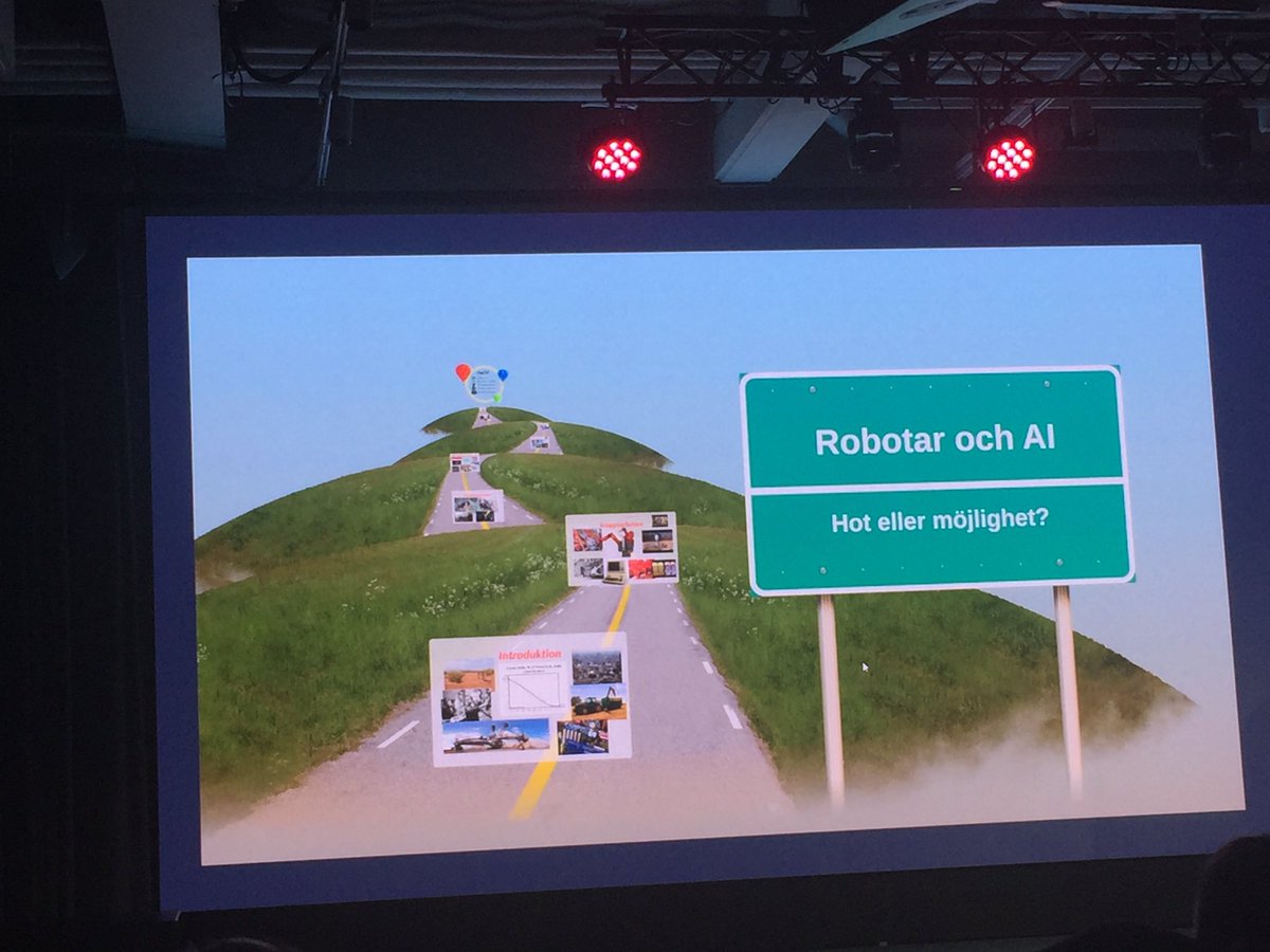 ”AI påverkar arbetsmarknaden i samma omfattning som industrialiseringen men på ett annat vis. Nu är det hjärnan och inte musklerna som ersätts.” Fredrik Löfgren på #bisnodeunleashed