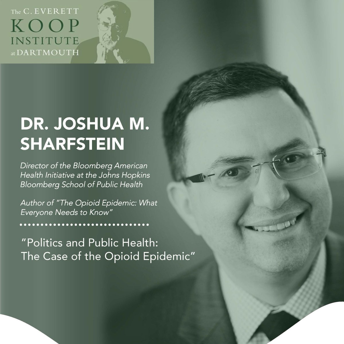 Join us for this important talk on
Thursday, October 24, 2019
5-6 p.m.

Auditorium G, Barbara E. Rubin Building
Dartmouth-Hitchcock Medical Center