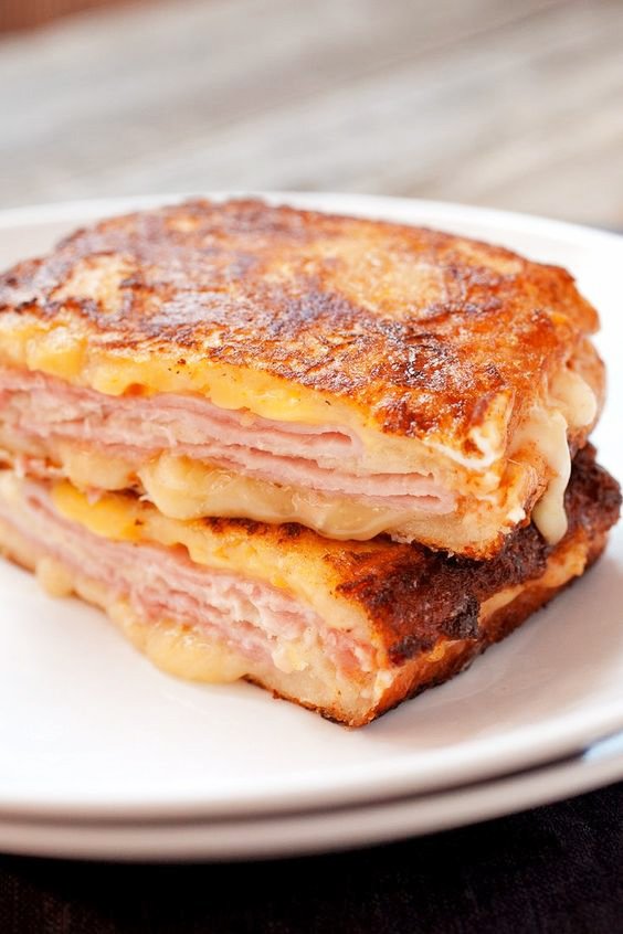 Cheesy gooey and perfect. The classic Monte Cristo sandwich. #sandwiches #classicfood #grilled #foodporn