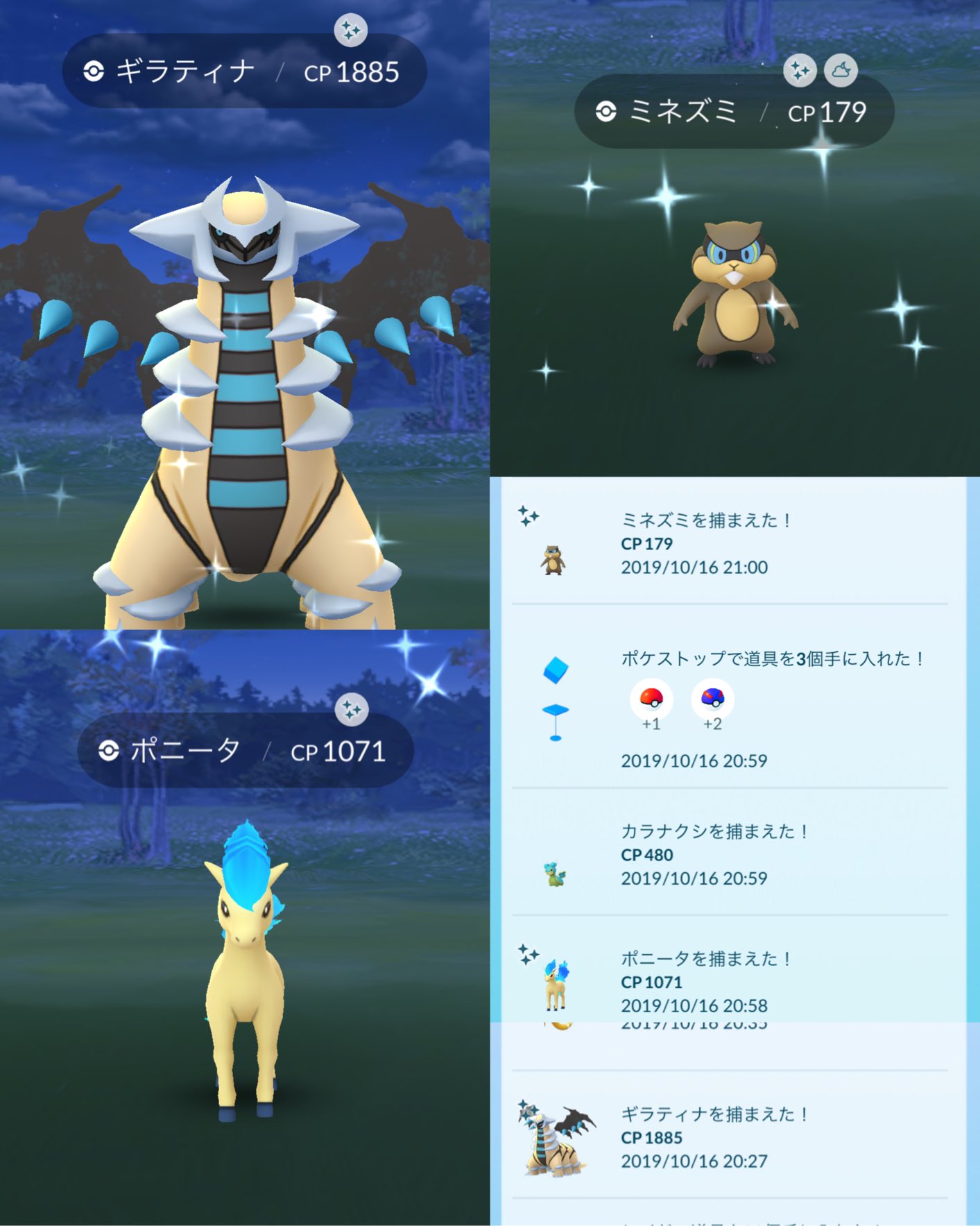 Danjogo この30分間どうした というくらい色違い青ラッシュでした ポニータとミネズミは初色違いですし 大事に可愛がらねば W ポケモンgo ギラティナ色違い ポニータ色違い ミネズミ色違い ブルー色々ズ T Co Ipckq9ppto
