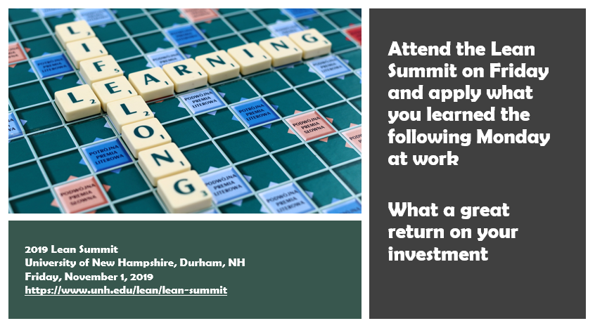 Invest in yourself and as a bonus, your employer reaps the benefits.  Why not take the time for a day of professional development to learn skills, network with others and have fun?  I look forward to meeting you on November 1st at UNH in Durham.