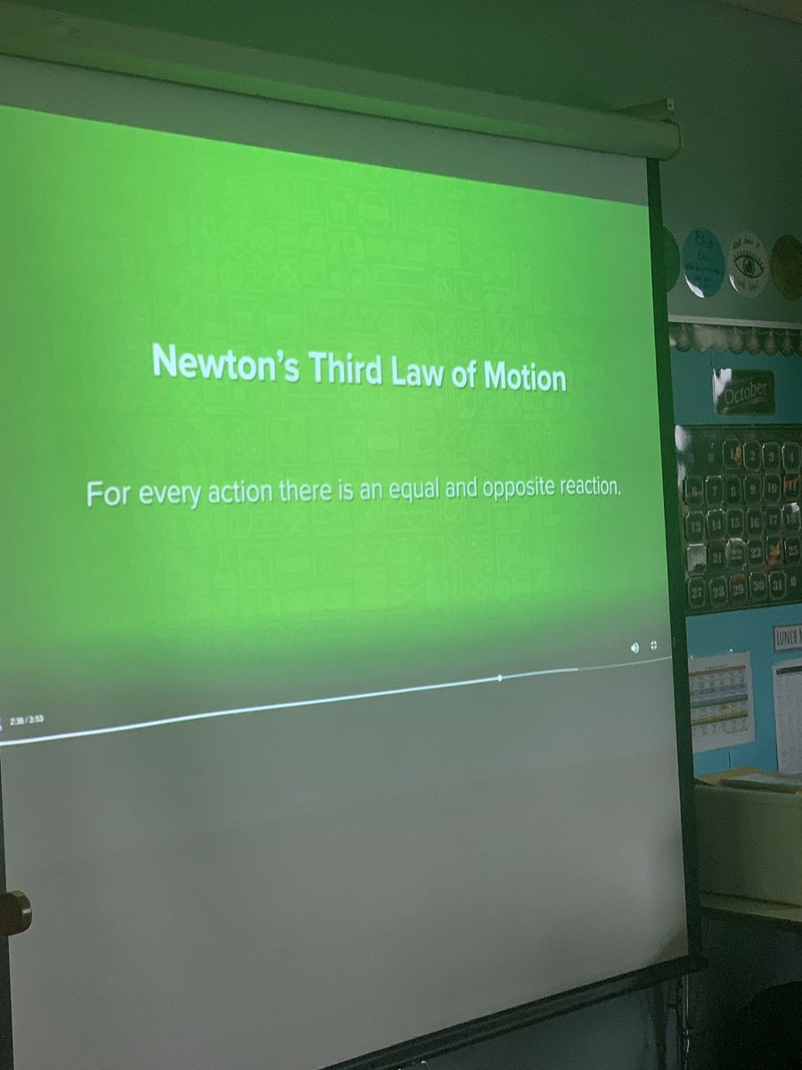 3BKrall's tweet photo. This morning we are learning about Newton’s 3 Laws of Motion. #scienceofflight https://t.co/mKGJztapBc
