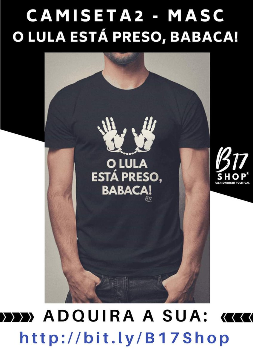 B17Shop's tweet photo. - SEMPRE BOM LEMBRAR -

📣  #OlulaEstáPresoBabaca

Já viu nossa linda coleção de camisetas para eternizar esse dia? ahahahahahaha 😎👉🏼👉🏼💚💛

Veja todos os modelos: 
➡ B17 SHOP - https://t.co/dJKRLcqDss https://t.co/WYd9Vk04sp
