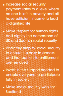 SCORSS_Scotland's tweet photo. These are our principles for a social security system that prevents poverty, treats people with dignity and
respect and supports everyone to flourish.

If you share our values, then get in touch and join our campaign! https://t.co/MdLeWFwgEb