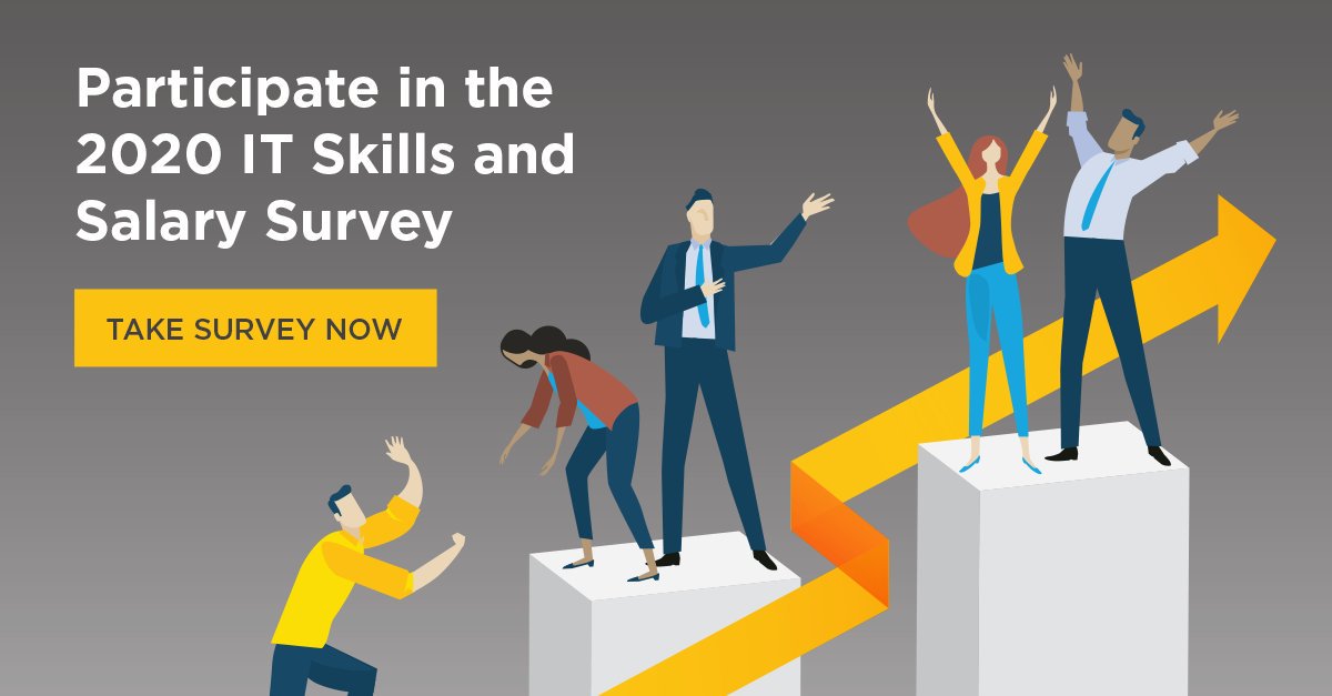 GKNewYork's tweet photo. Have you joined the thousands of #IT professionals who have participated in the worldwide 2020 IT Skills and Salary Survey? Take it now at: https://t.co/uFV1kXOMmE https://t.co/xIYK5a0cwc