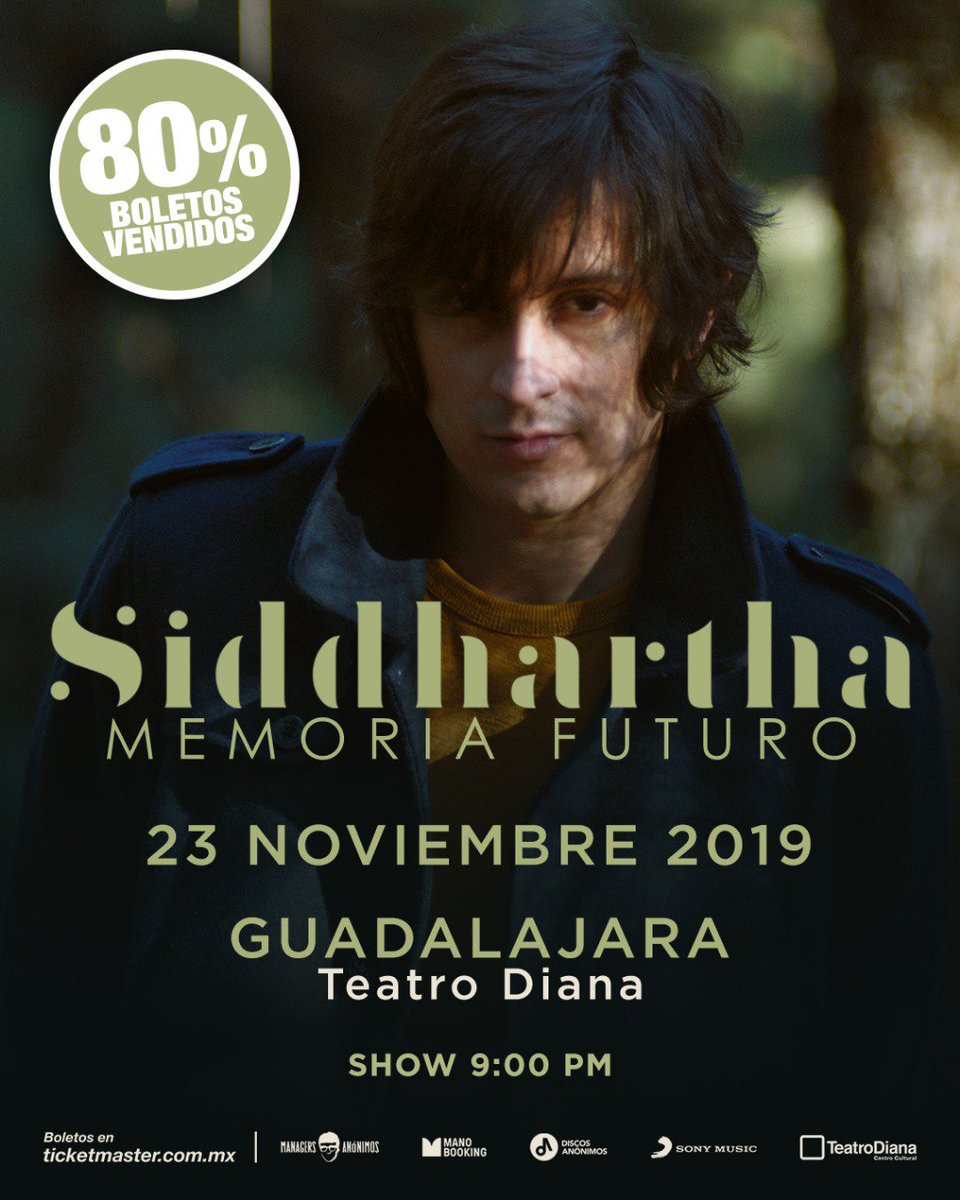 IamSiddhartha's tweet photo. Amigos en #Guadalajara! Muchas gracias a todos los que nos van a acompañar en ese show tan especial. ¡Quedan pocos boletos! ¿Quién más nos acompaña? https://t.co/5A5yd6oeBm