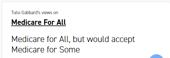 34) Let's slow it down. She only wants universal healthcare right? Not medicare for all?NOPE. CONGRATULATIONS EVERYONE.APPARENTLY, the Democrats have gone SO FAR TO THE FUCKING LEFT, being willing to negotiate down from Medicare for All is now considered 'moderate' FFS.