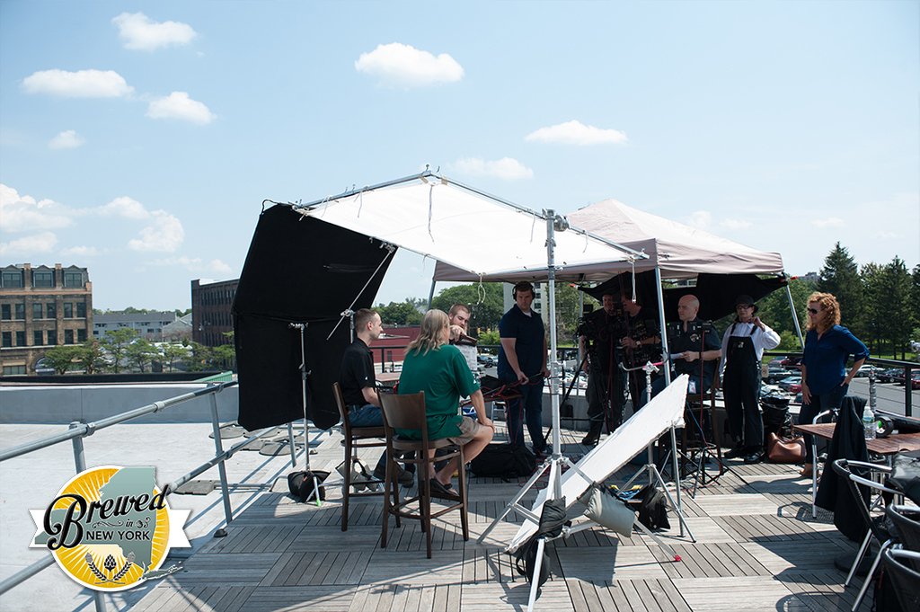 MagicWig's tweet photo. #behindthescenes on @GeneseeBrewery 's brew house rooftop filming interviews for @BrewedInNY 

https://t.co/w6zyGgljK4

Photo Credit: Stephen Ross

#beer #craftbeer #iloveny #thinknydrinkny https://t.co/LmrKV4CIsT