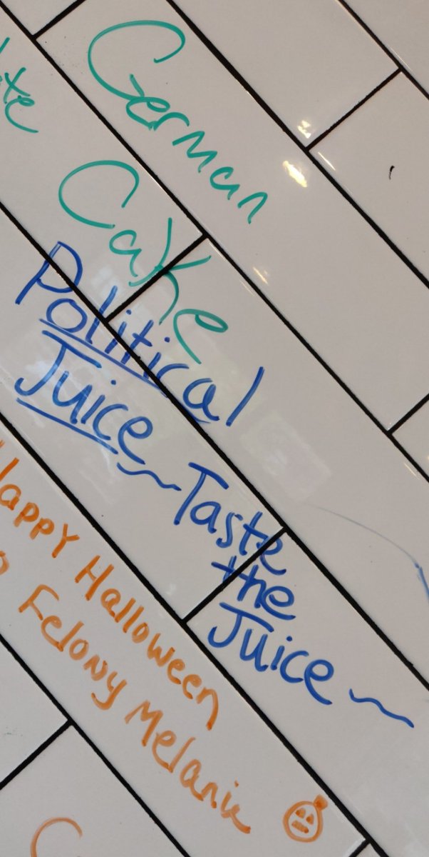 IanRevs's tweet photo. @Political_Juice   Spreading the good word, one wall at a time https://t.co/1u7guEYg74