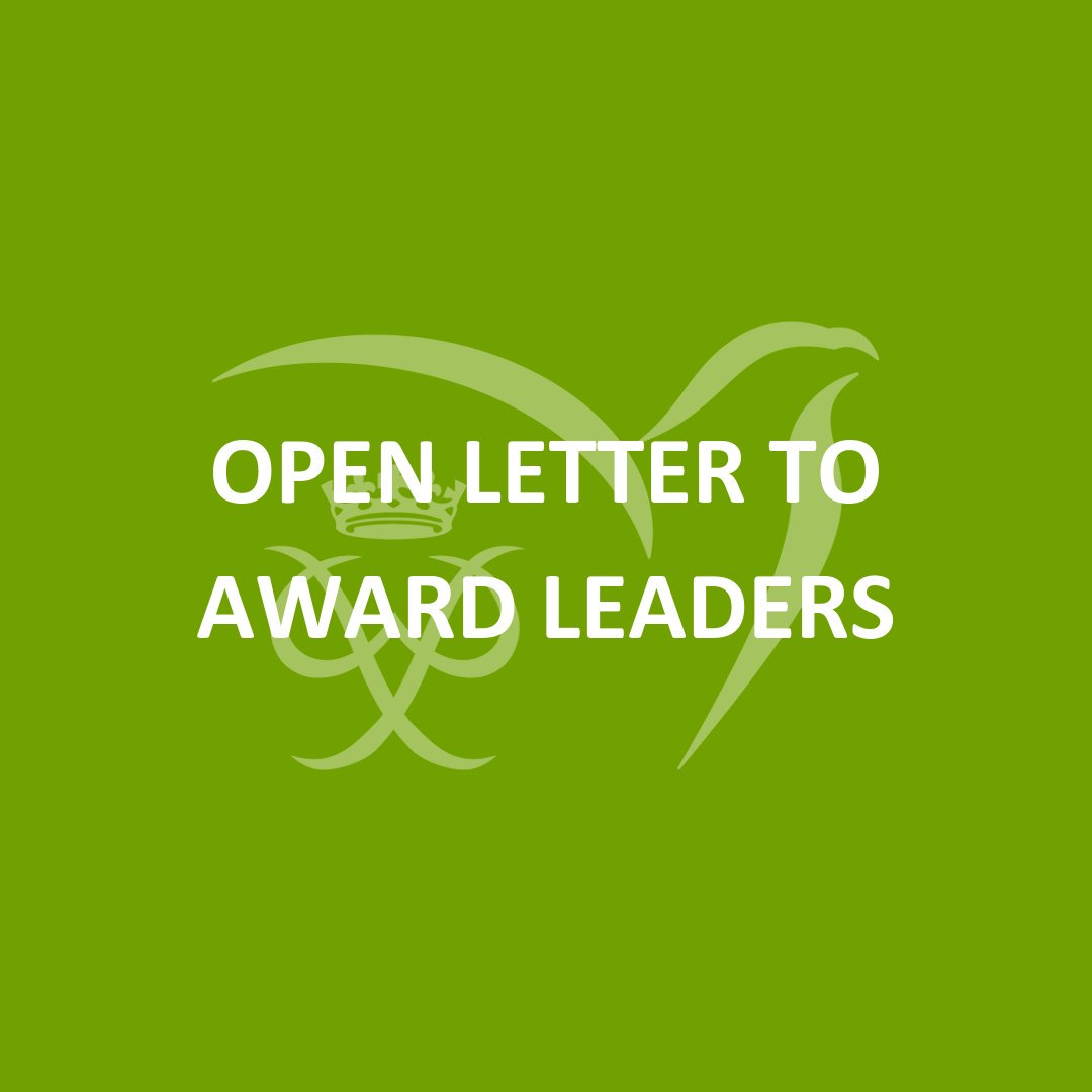 dukeofedcanada's tweet photo. Open letter to Award Leaders from National Executive Director, Stephen de- wint .

To read more click here: https://t.co/cqOkUtD8yT https://t.co/41cwFtR3yh