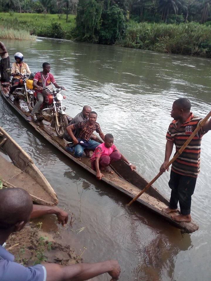 Exploring river catenalah in Benue state to meet the Cameroonian refugees in Nigeria #volunteering