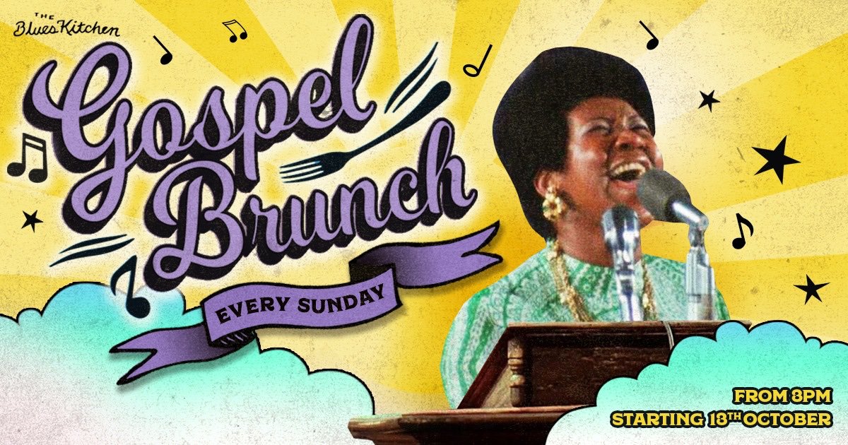 I'm playing guitar and singing in a Gospel group @TheBluesKitchen Shoreditch. 2.30pm this and every Sunday. Children and heathen welcome. FREE ENTRY!