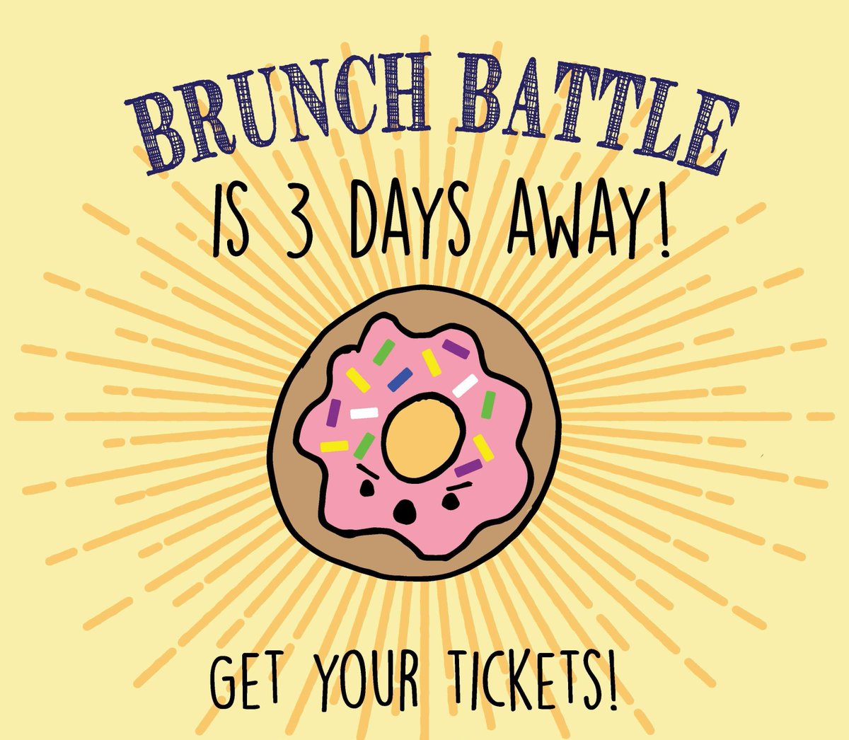 3 Days until our 5th Annual Brunch Battle! 🍩 Get your tickets here: bit.ly/brunchbattle19