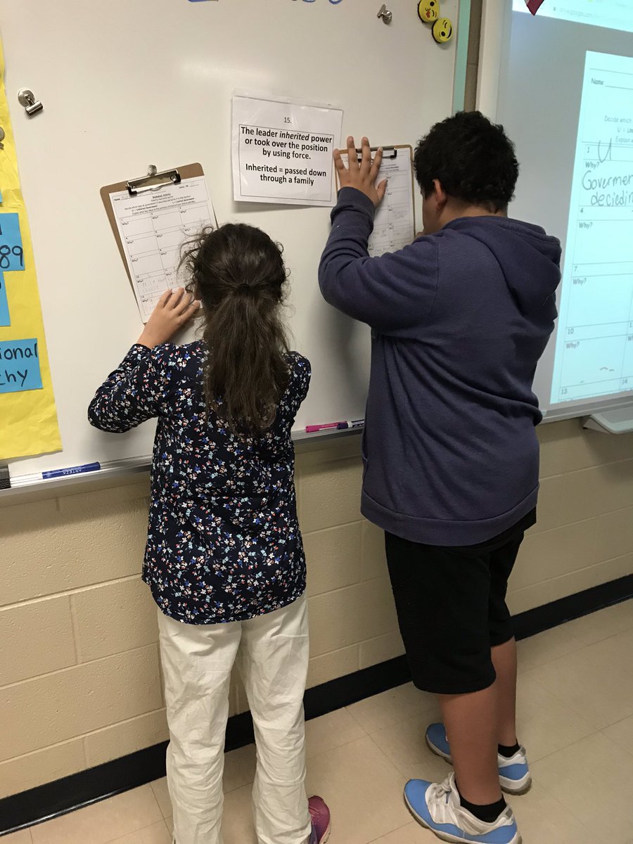 CathleenLacey's tweet photo. Analyzing characteristics of limited and unlimited governments in room 310 this morning. #VerticalLearning #Walkabout #WeWriteEveryday https://t.co/ATzPD5PfHR