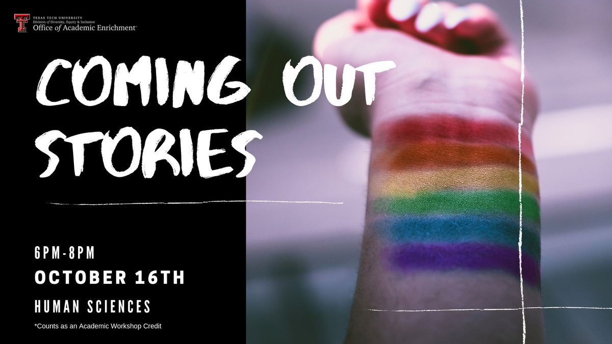 COME OUT to Coming Out Stories tonight!!