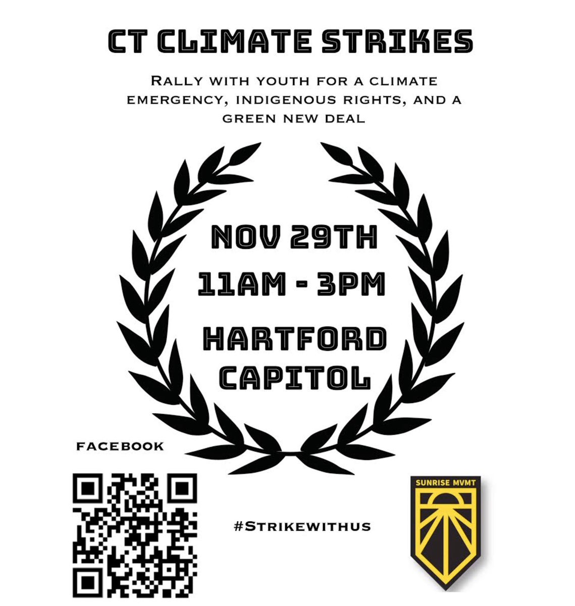 ctclimatestrike's tweet photo. We're striking again on NOVEMBER 29th, HARTFORD CONNECTICUT ! Rally with us !! Don't let politicians get away with inaction ! #schoolstrike4climate #ctclimatestrike https://t.co/2lovgm2xRV