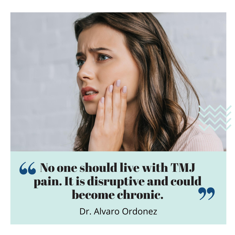 In about 90% of cases, your description of symptoms, combined with a simple physical examination of face and jaw by your dentist, provides useful information for diagnosing TMD Disorders.
