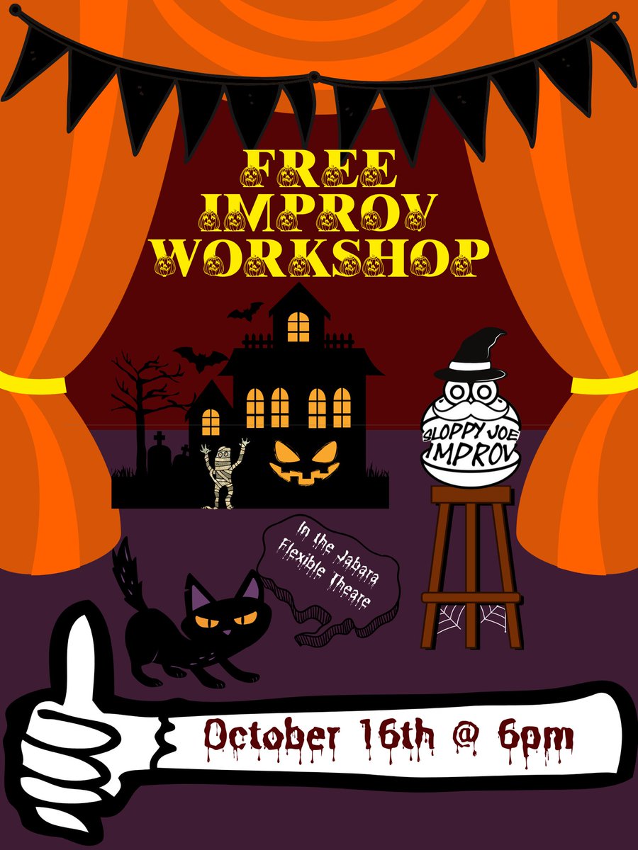Tonight at 6! Come do some improv with your favorite Joes