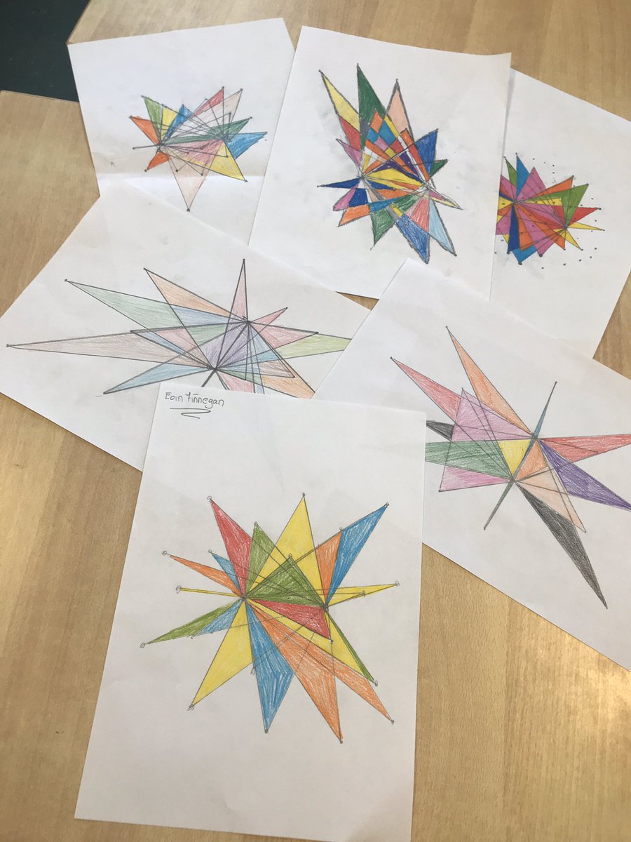 StPaulsMaths's tweet photo. #mathsweek continues @stpaulsbbrook 10-93 spent time creating geometry stars #mindfullness https://t.co/AZwHiHDieM
