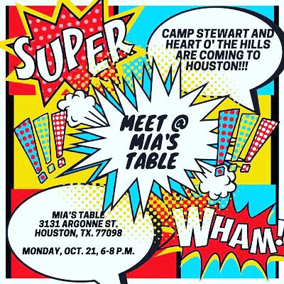 Camp Get Togethers are headed to Houston! We would love to have you come and have some fun!  Come say hello, or send a friend who might be interested in camp! #campstewartforboys #GTS #fallhangouts #makingmemories #campfriendsarethebest #missingourcampers