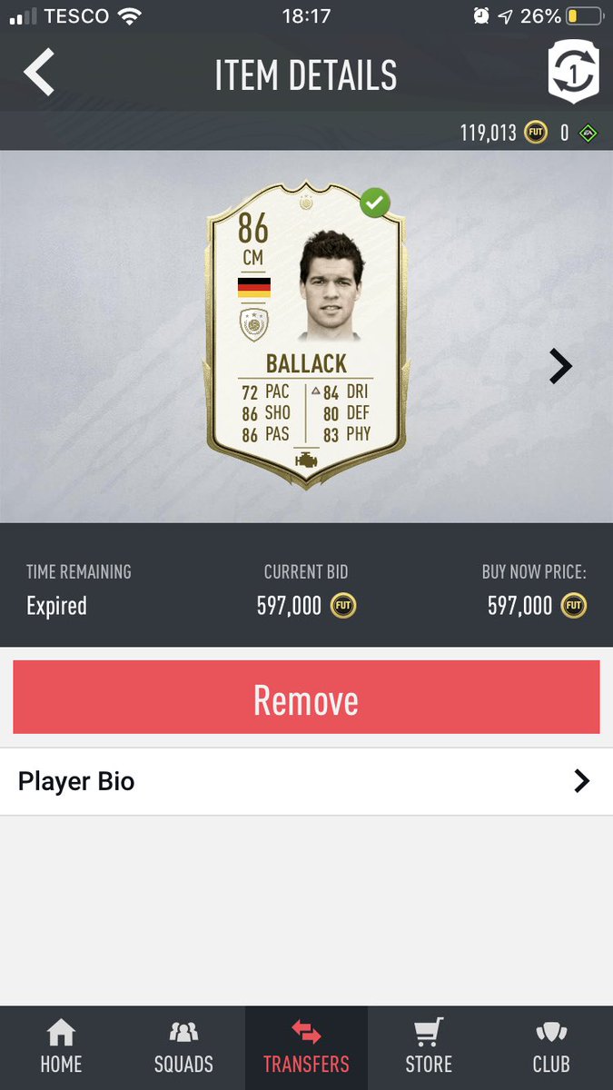 trader_ultimate's tweet photo. 14 mins difference 
Very quick 10k profit after tax✅
Gave 99 contracts and fitness to boost sale time slightly✅
Very quick sale✅ 
FOLLOW FOR MORE SIMIAR DEALS SOON!!
💰💰🤑🤑
#fifa #FUT20 https://t.co/mwKxgs6vQA