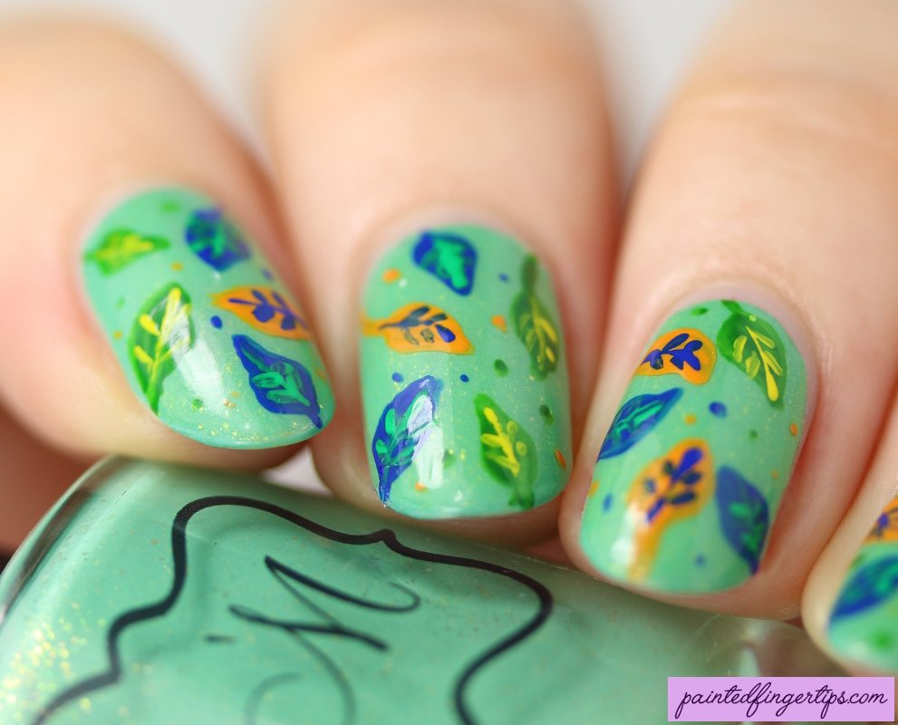 I have some freehand Fall nail art on the blog today! All the details are at paintedfingertips.com/2019/10/autumn… #nailart #Autumn #fallnails