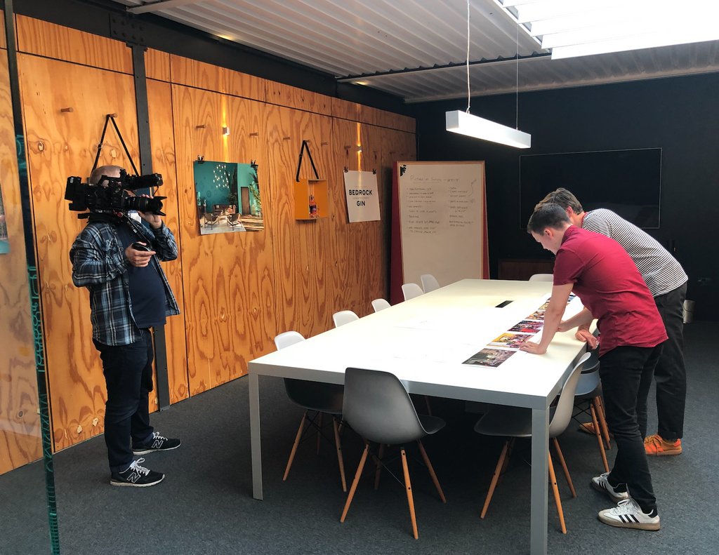 Today we had <a href="/bbcbitesize/">BBC Bitesize</a> in our #boldstreet studio, filming with Creative Lead <a href="/RichardTPay/">Richard Pay</a> and Creative Technologist <a href="/tim_tim_design/">Timea Balo</a> - the film will be used to inspire school children to consider creative careers, which we think is great. 💻🎨