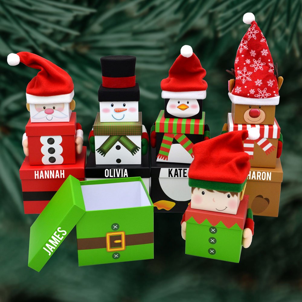 AlwaysPersonal's tweet image. Brand new personalised #Christmas boxes are now available! Choose from a penguin, elf, Santa, snowman or reindeer and add a custom name of your choice 🎅❄️🎄☃️

personalisedxmas.co.uk/products/perso…