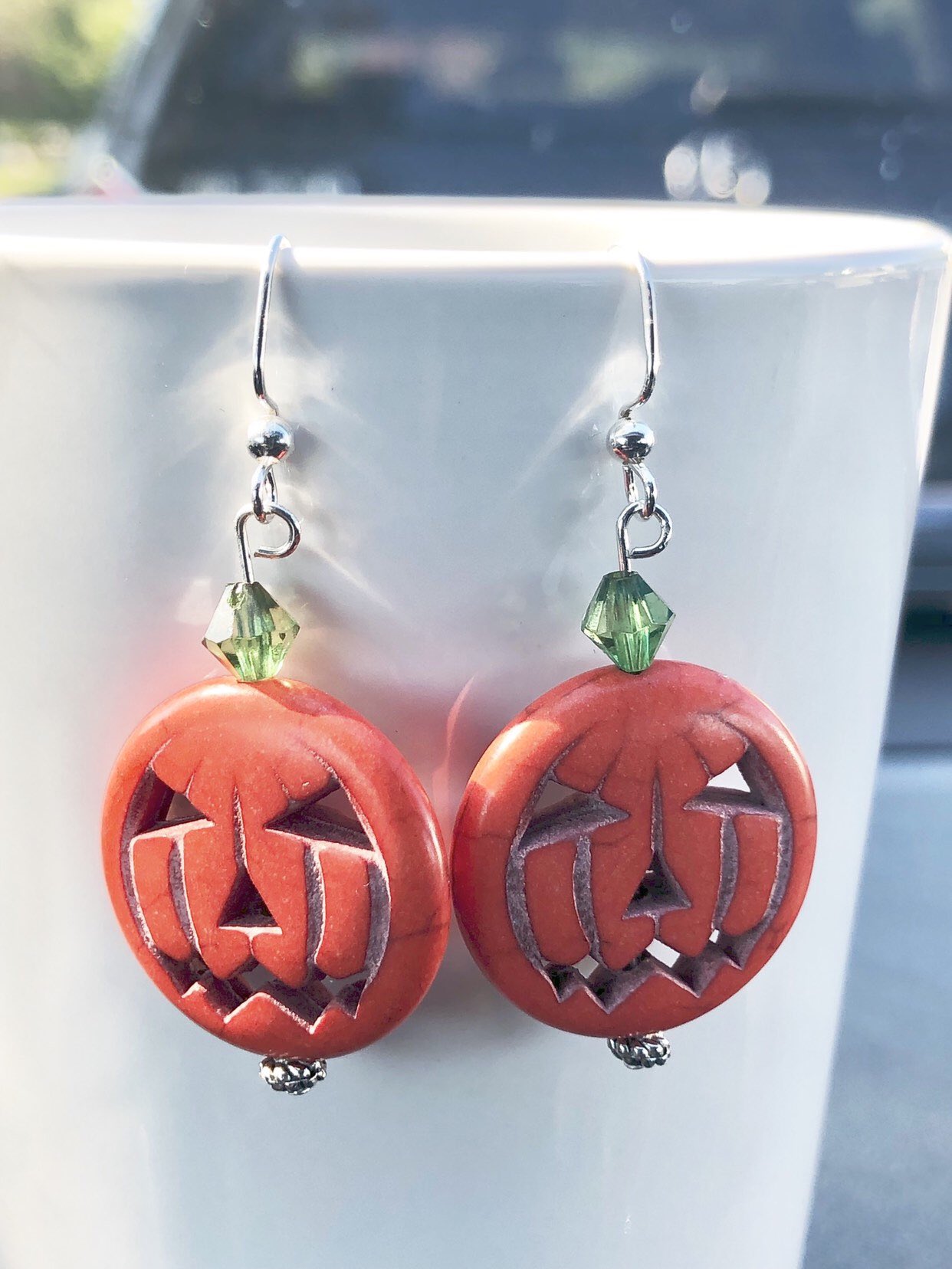 GiftJewelryShop Happy Halloween Jack O Lantern Pumpkin with God All Things are Possible Religious Dangle Charm Bracelets