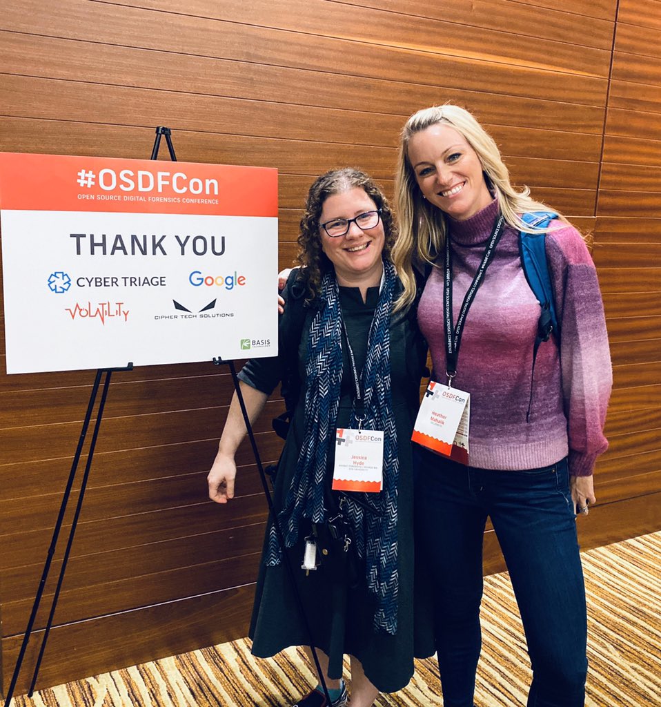 HeatherMahalik's tweet image. We always find a way to meet up! :) @B1N2H3X #OSDFCON