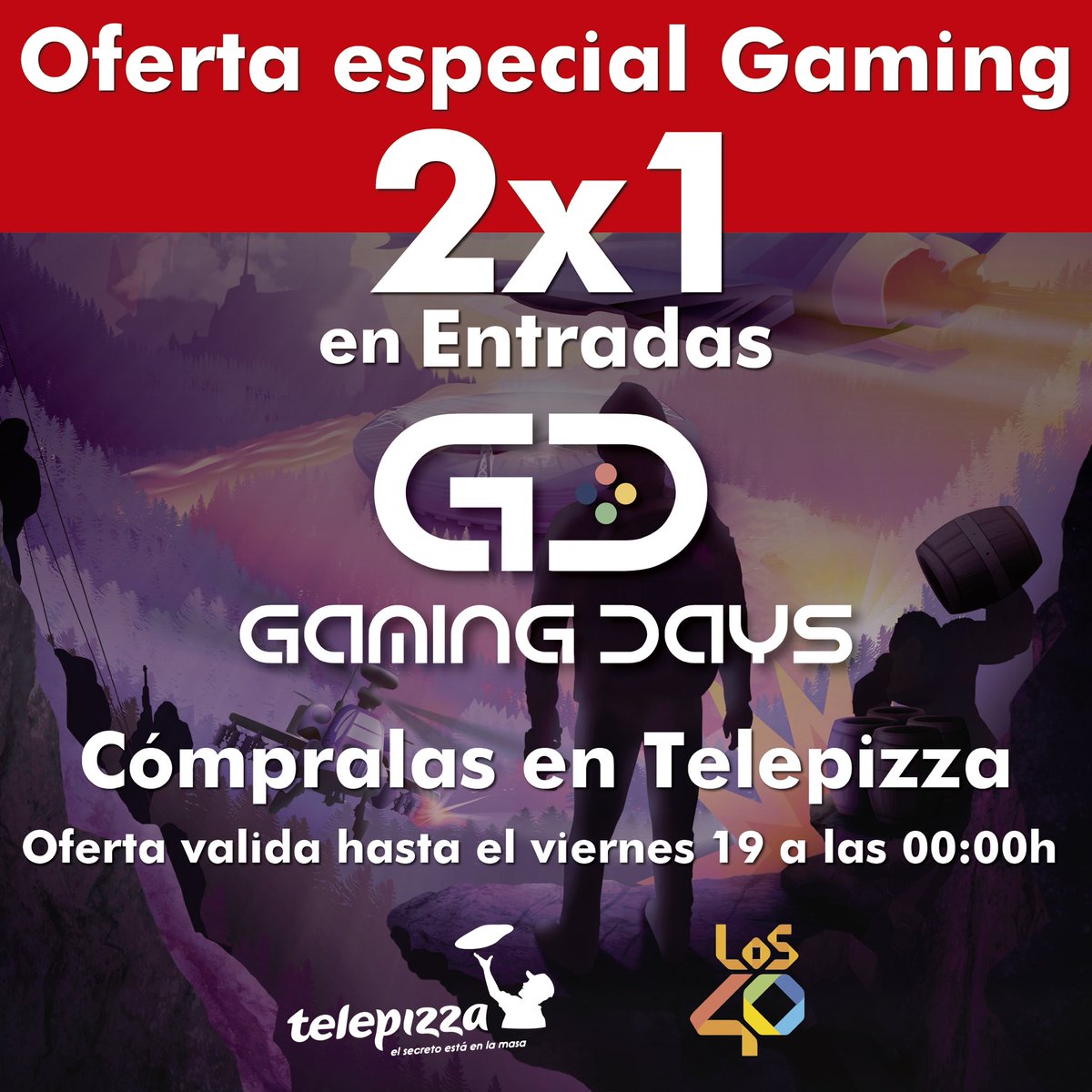 PROMOCIÓN 👏🏽 
¡Qué ganas teníamos de contaros esta promoción! ¡No te quedes sin tu 2x1 porque seguro que se agotan rápido! 💪🏽🎮
#GDChiclana