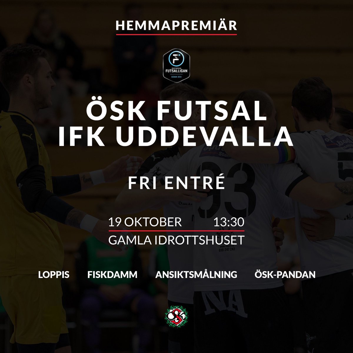 Hemmapremiär i SFL - Fri entré för alla! Vi ses på lördag!