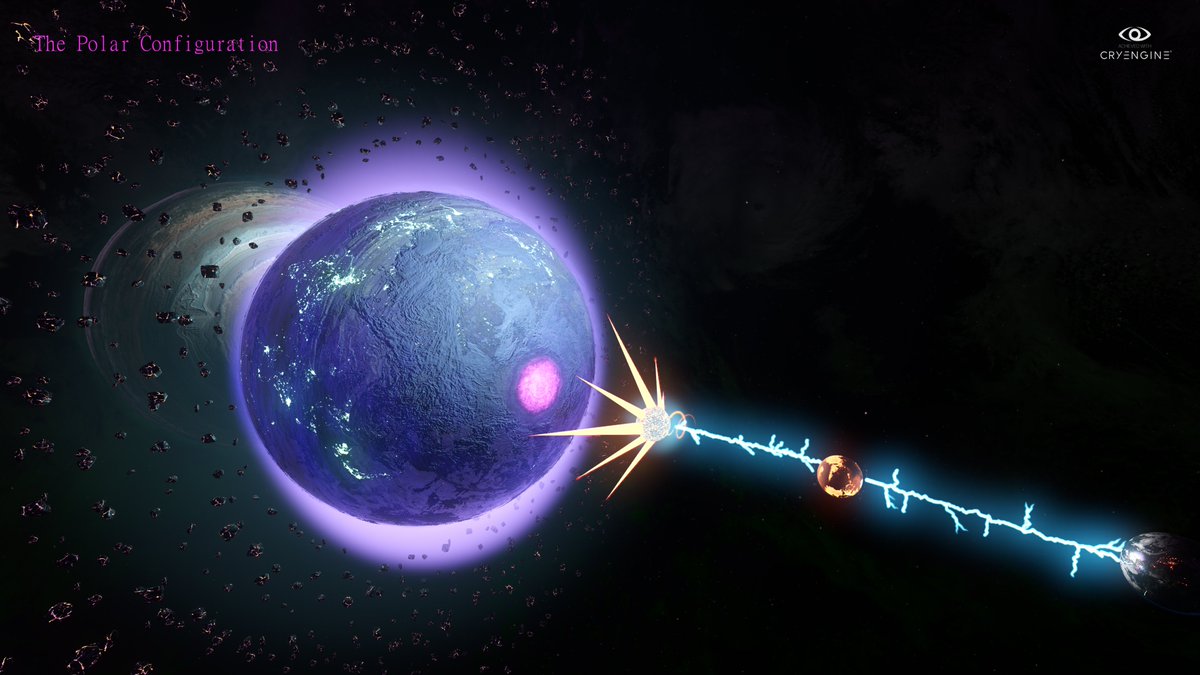 devcalm8's tweet image. An ancient planetary configuration as Venus &amp;amp; Mars interact with the Earth initiating a chain of events that wiped mankind's memory, after witnessing a cosmic flash, searing thunderbolts of electrical exchanges discharging between planets. @CRYENGINE #gameart #polarconfiguration