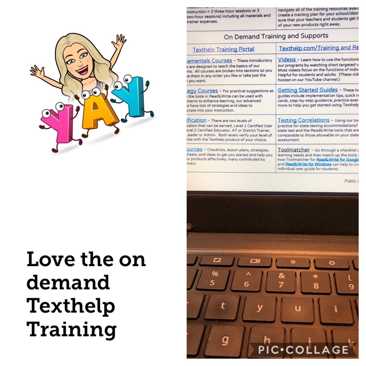 nlakusta's tweet photo. Texthelp resources allows me to do in-person training AND video review/courses for teachers to continue learning #TexthelpTalkAB #convergence2019 https://t.co/cExuELLtCn https://t.co/t4y2ZTknXM