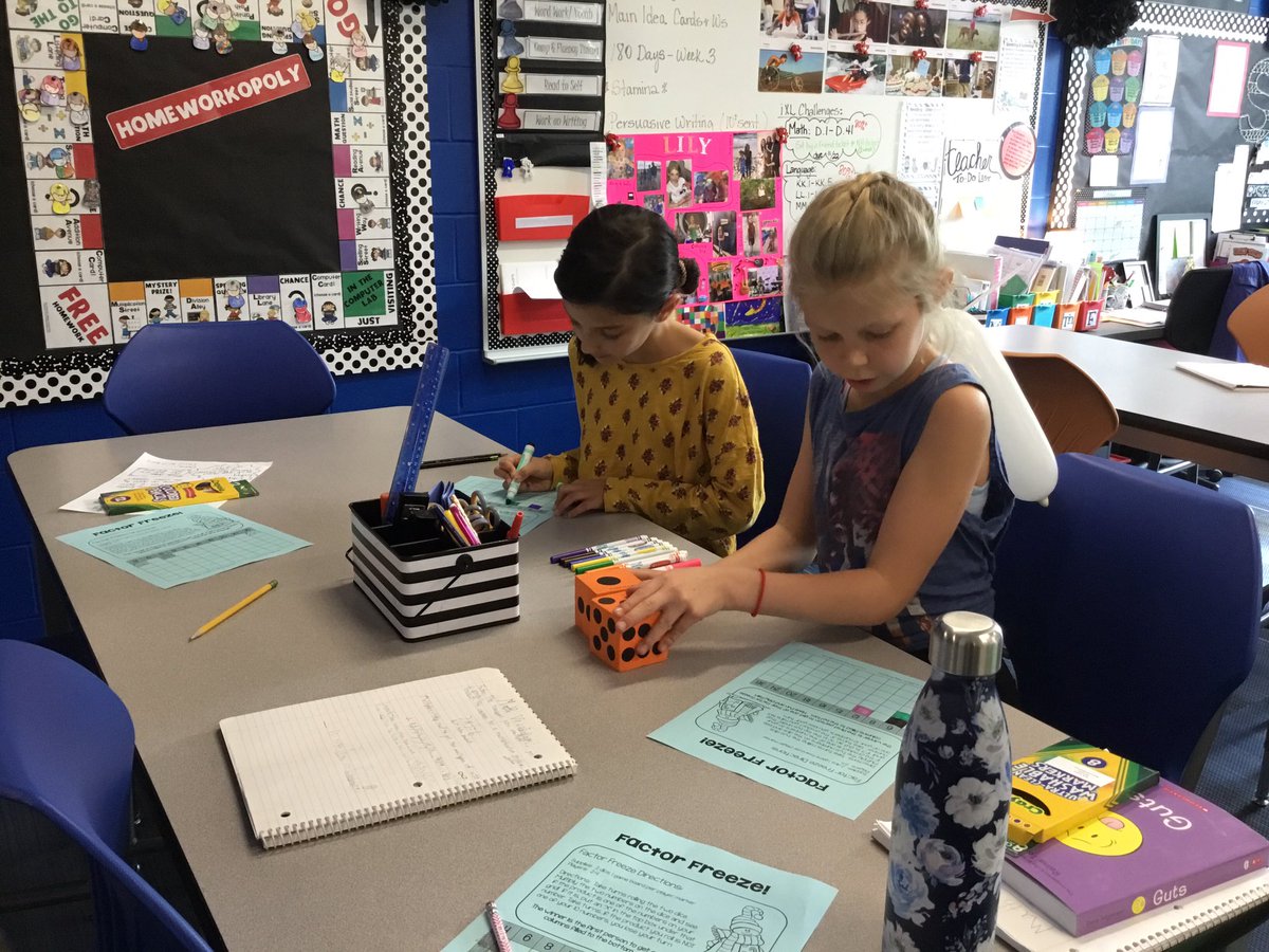 tracy_stotts's tweet photo. Our Factor Freeze Game is a GREAT Way to Learn ALL About Factors.  @tracy_stotts @BriarwoodElem @Bulldogs512 https://t.co/p9aWODnYrJ