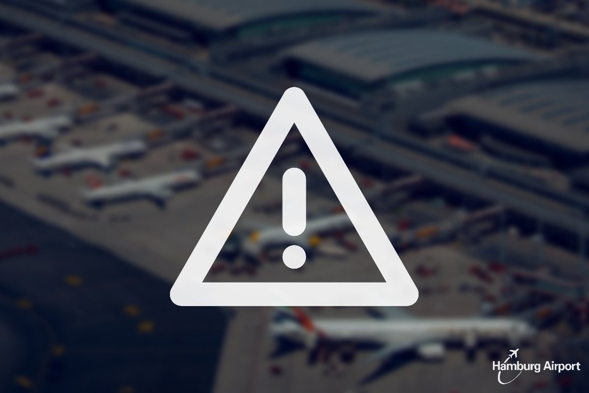 Aufgrund einer Bombenentschärfung ist der Luftraum über dem Flughafen Hamburg aktuell gesperrt. Es können keine Starts und Landungen stattfinden. Die Dauer ist derzeit nicht bekannt. Infos zu Streichungen erhalten Passagiere bei den Airlines: hamburg-airport.de/de/flugziele_u….