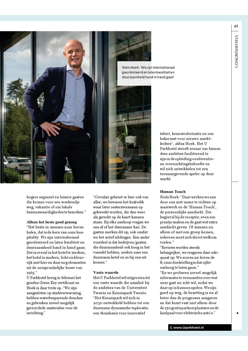 uparkhotel's tweet photo. Conference Matters interviewde onze sales manager Niels Hoek over o.a. de kern van onze hospitality 👍. Bekijk hier het hele interview:
https://t.co/1decoaoVCK
#conferentie #meeting #training #feedyourbrain #Twente #Enschede #UniversityofTwente #KennisparkTwente #UParkhotel https://t.co/0UBydqH3Ad